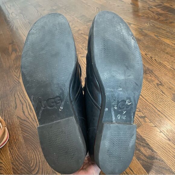 UGG Black Leather Chukka Boots main image 7